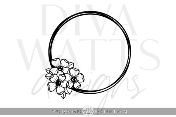 Download Contemporary Flower Wreath Artwork SVG - Artwork Collection