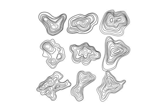 Download Abstract Topographic Contour Map Lines P - Premium Bundle