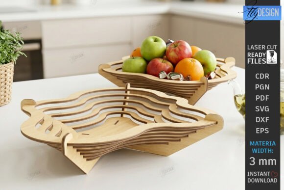Download Wooden Layered Contour Bowl Laser Cut - Contour Collection