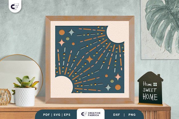 Download Boho Decoration 3D Shadow Box SVG - Boho decoration Collection