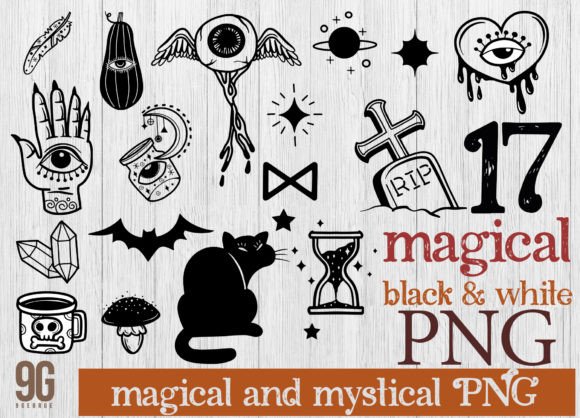 Download 17 Magical and Mystical Boho Elements. a - Mystical boho Collection